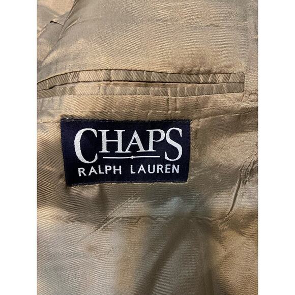 Vtg Chaps Ralph Lauren Wool Cashmere Blend 44R Plaid Blazer Sport Coat Cottage - Picture 2 of 16
